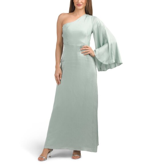 SACHIN + BABI Dresses & Skirts - SACHIN + BABI Jade Keely Asymmetrical Neckline Gown